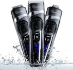 Hatteker Profi Haarschneidemaschine Haarschneider Herren Bartschneider Barttrimmer Haartrimmer Präzisionstrimmer Langhaarschneider Trimmer Männer Akku- und Netzbetrieb Wasserdicht 3 In 1 – Bild 2