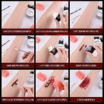 CHASPA Halloween Flüssigkeit Latex SFX Bilden Kit für Gefälscht Narben Wound Bilden - Scar Narben Wachs, Flüssigkeit Latex, Fake Gefälscht Blut, Spatel Werkzeug, Tupferschwämme für Halloween – Bild 5
