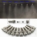 60 Stück Messing-Nebeldüsen mit Slip-Lock-T-Stücken für Kühlsysteme im Freien Nebeldüse Zerstäuber-Nebelsprüher Nebeldüsen für Garten, Luftbefeuchtung, Staubkontrolle, Landschaftsbau – Bild 3