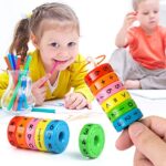 Kesote 2 Stück Lernspielzeug Mathematik Rechenrolle Einschulung Mathe Lernen Rechnen Spielzeug Schulanfang Schulkind Schuleinführung Geschenk Weihnachten – Bild 7