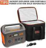 Jackery Eva Tragetasche für Explorer 1000 Portable Power Station Solar Generator, Schwarz (E1000 Nicht im Lieferumfang enthalten) – Bild 2
