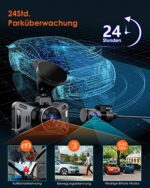 VANTRUE X4S Dual Dashcam Auto 4K+1080P WiFi , 2560X1440P 60FPS Vorne, Sternenlicht Nachtsicht, 24Std. Dual Bewegung Parküberwachung Autokamera, 3 Zoll IPS, Superkondensator, G-Sensor, Max 512GB – Bild 6