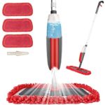 Aiglam Sprühwischer, Bodenwischer mit Sprühfunktion für schnelle Reinigung, Spray Mop mit Sprühdüse, Wischer mit Wassertank und 3-Mikrofaserbezug
