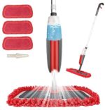 Aiglam Sprühwischer, Bodenwischer mit Sprühfunktion für schnelle Reinigung, Spray Mop mit Sprühdüse, Wischer mit Wassertank und 3-Mikrofaserbezug