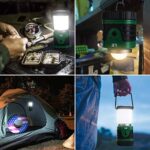 LE LED Campinglampe Tragbar, Superhell wiederaufladbare Suchscheinwerfer mit Bügel und Haken, 4 Helligkeiten Dimmbar, Notfallleuchte für Stromausfällen, Wandern, Notfall, Ausfälle – Bild 7
