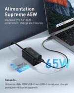 USB C Ladegerät, Baseus 65W PD GaN III, USB C Netzteil 4-Ports [2USB-C + 2USB] PD Ladegerät mit 5ft AC Kabel für MacBook Pro/Air, USB-C Laptop, iPhone 13/12, iPad Pro, Samsung Galaxy S22, S21 – Bild 2