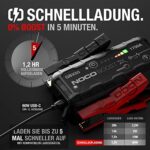 NOCO Boost X GBX55 1750A 12V UltraSafe Starthilfe, Tragbare Auto Batterie Booster, Powerbank-Ladegerät, Starthilfekabel und Überbrückungskabel für bis zu 7,5-Liter-Benzin- und 5,0-Liter-Dieselmotoren – Bild 3