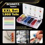 Crimpzangen Aderendhülsen Set von SCHMITZ.Tools® [1800 Teile] - Premium Aderendhülsen Zange [0,25– 10mm2] - Krimpzange - Crimpzange Set - Presszange - Elektrowerkzeug - Aderendhülsenzange – Bild 9