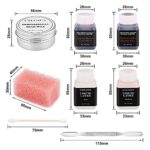 CHASPA Halloween Flüssigkeit Latex SFX Bilden Kit für Gefälscht Narben Wound Bilden - Scar Narben Wachs, Flüssigkeit Latex, Fake Gefälscht Blut, Spatel Werkzeug, Tupferschwämme für Halloween – Bild 6
