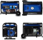 EBERTH 2200 Watt Notstromaggregat Stromerzeuger Stromaggregat mit Fahrwerk, E-Start – Bild 4