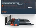 Presch Innensechskant Satz 13 tlg mit Kugelkopf HX - Profi Innensechskantschlüssel Set - Schlüssel klein und kompakt mit Halter – Bild 3