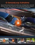 VANTRUE X4S Dual Dashcam Auto 4K+1080P WiFi , 2560X1440P 60FPS Vorne, Sternenlicht Nachtsicht, 24Std. Dual Bewegung Parküberwachung Autokamera, 3 Zoll IPS, Superkondensator, G-Sensor, Max 512GB – Bild 8