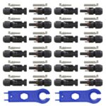 12 Paar Solarpanel Stecker