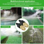 Favengo 20 Stück Sprinkler Düse Messing Nebeldüsen Messing Set Einstellbare Sprühdüsen Misting Sprayer Düsen Nebel Sprinkler für Gras – Bild 6