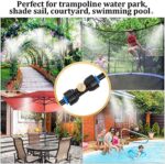 HUAZIZ 21 Stücke T-Stück Wasserrohr Verbinder mit Messing Nebeldüsen Bewässerungssystem Sprayer Sprinkler Sprühdüse T-Steckverbinder Kühlsystem Outdoor Misting System Zubehör – Bild 6