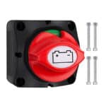 Bolatus Batterie Trennschalter 12V 24V 48V Batterieschalter 1-2-Both-OFF, 275A Hauptschalter Stromschalter Akku Trennen Master für Auto LKW Boot Jacht Wohnwagen Motorrad KFZ