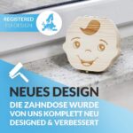Original Zrilubkrelz® Zahnbox Zahndose für Kinder aus Holz
