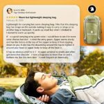 COVACURE Schlafsack Camping, Leicht, Kompakt, Wasserdicht, Warm für 4 Jahreszeiten Outdoor, 210 x 78 cm für Erwachsene & Kinder – Bild 5