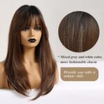 HAIRCUBE Lange Synthetik-Perücke für Damen