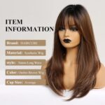 HAIRCUBE Lange Synthetik-Perücke für Damen