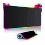 Gaming Mousepad RGB Mauspad Gaming Mauspad mit 14 Beleuchtungs Modi Wasserdicht Anti Rutsch für Computer PC Professionelle Gamer …