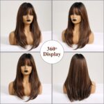 HAIRCUBE Lange Synthetik-Perücke für Damen