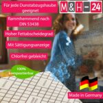 M&H-24 Dunstabzugshaube Flachfilter Universal Zuschneidbar mit Sättigungsanzeige