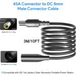 KFD 8 mm Solarkabel für Jackery – 3 m Verlängerung für 60W/100W Solarpanels & Powerstations
