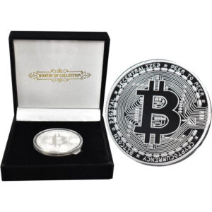 PfX Physische Silberne Bitcoin Sammler Münze inklusive edlem Etui / edler Geschenkbox