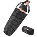 Active Forever Premium Mumienschlafsack Leicht - Schlafsack Für Camping Wandern,Tourismus Und Outdoor Aktivitäten Im