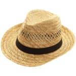 Black Jungle Varadero Strohhut Natur Sommerhut Strohhüte Havanna Hut Unisex Bogart Fedorahut