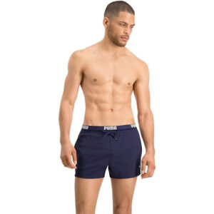 PUMA Herren Logo Short Length Swim Shorts Badehose