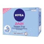 NIVEA BABY Nasen frei (24 Ampullen à 5 ml), Nasenpflege mit Kochsalzlösung reinigt Nase und Augenlider, befeuchtet die Nase und erleichtert das Atmen