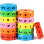Kesote 2 Stück Lernspielzeug Mathematik Rechenrolle Einschulung Mathe Lernen Rechnen Spielzeug Schulanfang Schulkind Schuleinführung Geschenk Weihnachten