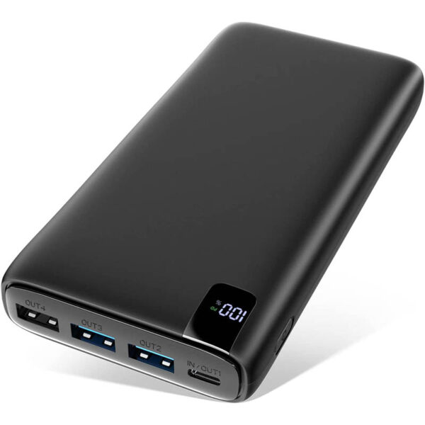 A ADDTOP Powerbank 26800mAh, USB C externer Akku mit 18W Power Delivery, Tragbares Ladegerät mit 4 Ports kompatibel mit Smartphone, Tablets und mehr
