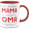 Tassenbrennerei Tasse mit Spruch Mama Wird zur Oma befördert - Du wirst Oma Loading Geschenk