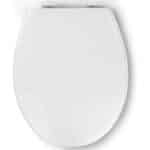 Pipishell Toilettendeckel, WC Sitz mit Absenkautomatik, Quick-Release Funktion für einfach Reinigung, O Form Weiss Toilettensitz mit Verstellbaren Scharnieren, Kunststoffversion