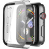 Misxi Transparent Hard Hülle Mit Glas Displayschutz Kompatibel mit Apple Watch Series 6 / SE/Serie 5 /