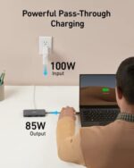Anker 555 USB C Hub (8 in 1) PowerExpand USB C Adapter, 100W Power Delivery, 4K 60Hz HDMI, 10Gbps USB-C & 2 USB A Datenports, Ethernet Port, microSD & SD Speicherkartenleser, für MacBook Pro und mehr – Bild 4