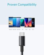 Anker USB C Kabel [2 Stück] 1,8 m doppelt-geflochtenes Nylon Type C Ladekabel, für Samsung Galaxy S8 S8+ S9 S9+ S10, HTC 10, Sony XZ, LG V20 G5 G6, Xiaomi 5 – Bild 2