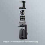 Panasonic Slow Juicer MJ-L501KXE Entsafter (Entsafter für Obst/Gemüse, Saftpresse, Sorbet Herstellung, Entsafter elektrisch, 150 W) – Bild 4