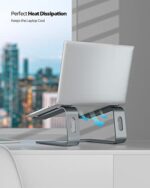 Laptop Ständer, Nulaxy Ergonomisch Notebook Stand, Universal Laptop Halterung, Riser Kompatibel mit Dell, HP, Samsung, Lenovo alle 10"~15.6-16" Notebooks – Bild 4