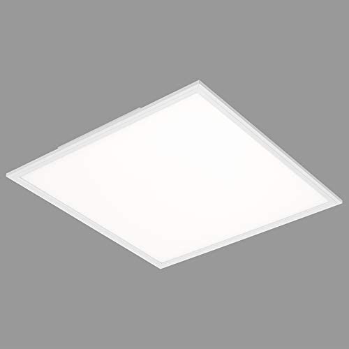 Briloner Leuchten Deckenleuchte-Panel, LED, Wohnzimmer-Lampe, Deckenlampe, Deckenstrahler, quadratisch