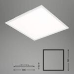 Briloner Leuchten Deckenleuchte-Panel, LED, Wohnzimmer-Lampe, Deckenlampe, Deckenstrahler, quadratisch – Bild 5