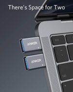Anker USB-C auf USB Adapter, High-Speed Datentransfer, USB-C auf USB 3.0 Female Adapter, kompatibel mit MacBook Pro 2020, iPad Pro 2020, Samsung Notebook 9, Dell XPS und mehr (Doppelpack) – Bild 2