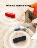 Anker SoundCore 2 Bluetooth Lautsprecher, Fantastischer Sound, Enormer Bass mit Dualen Bass-Treibern, 24h Akku, Verbesserter IPX7 Wasserschutz, Kabelloser Lautsprecher für iPhone, galaxy usw. – Bild 2