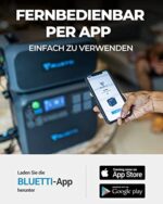 BLUETTI Solargenerator AC200MAX mit 1, 2 oder 3 x PV350 Solarpanel, 2048Wh/2200W LiFePO4 Tragbare Powerstation Stromaggregat, 350W Solarmodule für Notstromversorgung Camping, Wohnwagen, Stromausfall – Bild 3