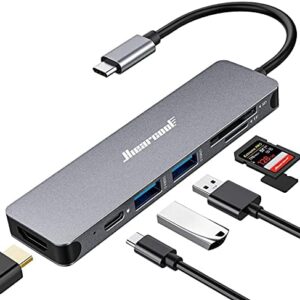 Hiearcool USB C Hub, USB C Adapter MacBook Pro Adapter, 7 in 1 mit 4K HDMI-Ausgang, kompatibel für Laptop und andere Typ- C- Geräte