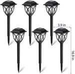 GIGALUMI Solar-LED-Wegleuchten für den Aussenbereich, 6 Stück, wasserdichte solarbetriebene Weglichter für Garten, Terrasse, Landschaft, Gehweg, Warmweiss – Bild 7