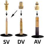 KOHMUI Fahrradventil Adapter, 15er Premium Fahrrad Ventil Set, Alle Ventiladapter SV AV DV Dunlop Französisches Blitzventil Autoventil Sclaverandventil mit Dichtring für Kompressor Fahrradpumpe – Bild 3